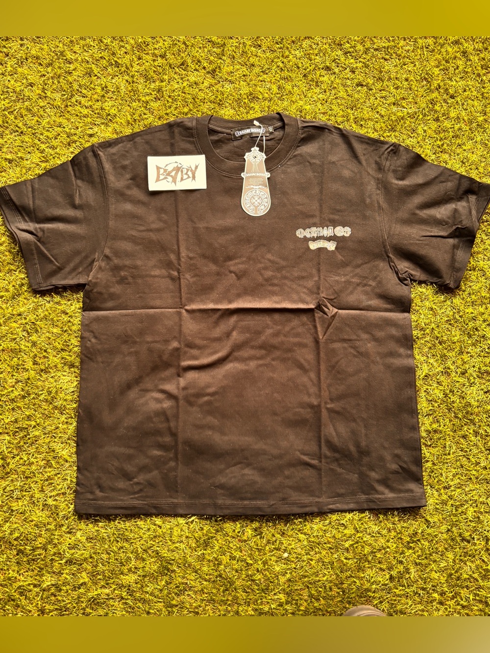 Chrome hearts illuminate patches black tee XL